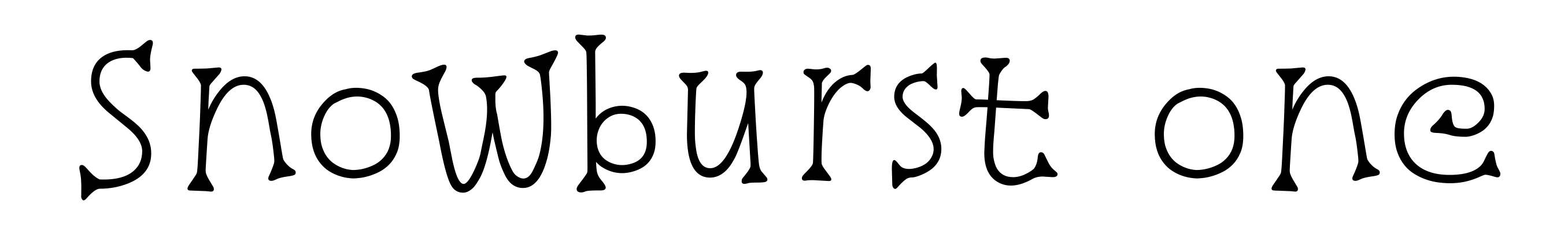 Snowburst one