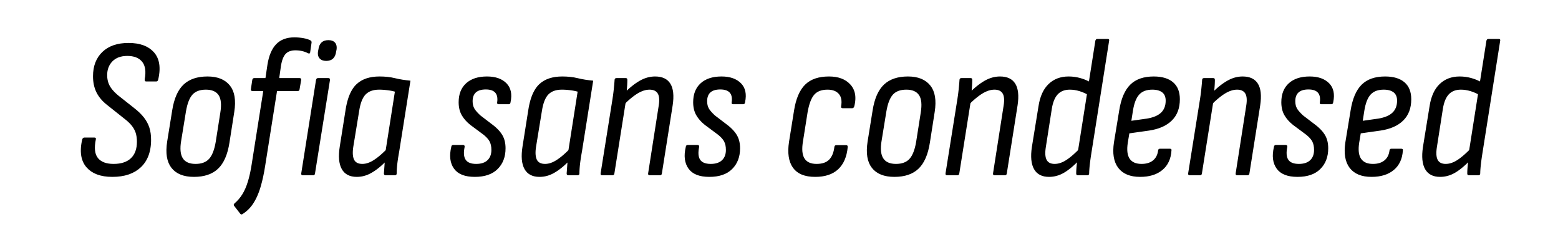 Sofia sans condensed