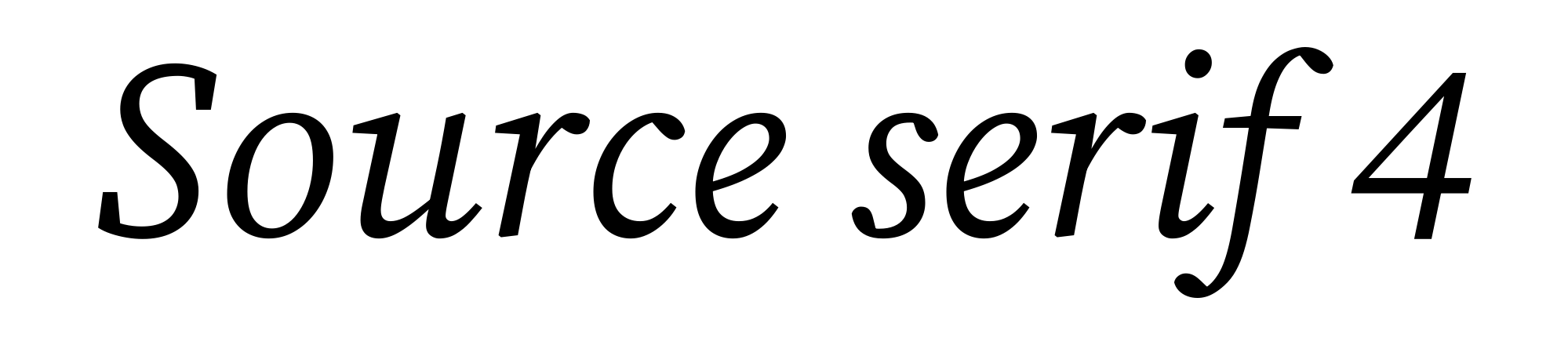 Source serif 4