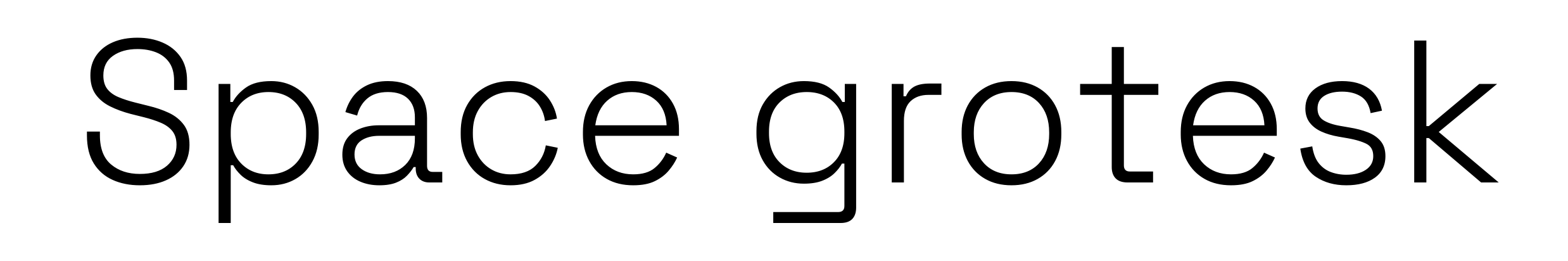 Space grotesk