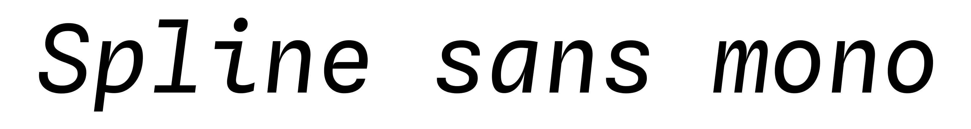 Spline sans mono