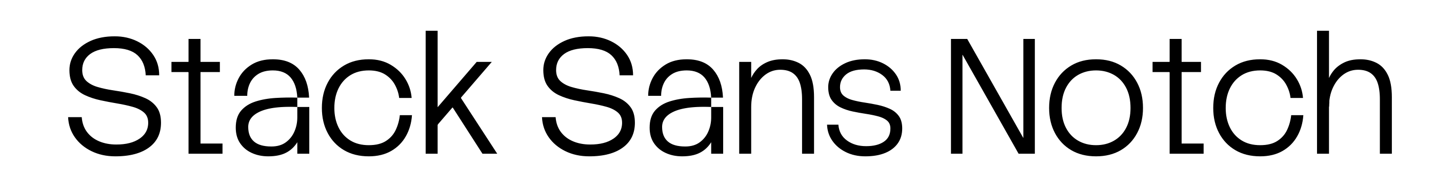 Stack Sans Notch
