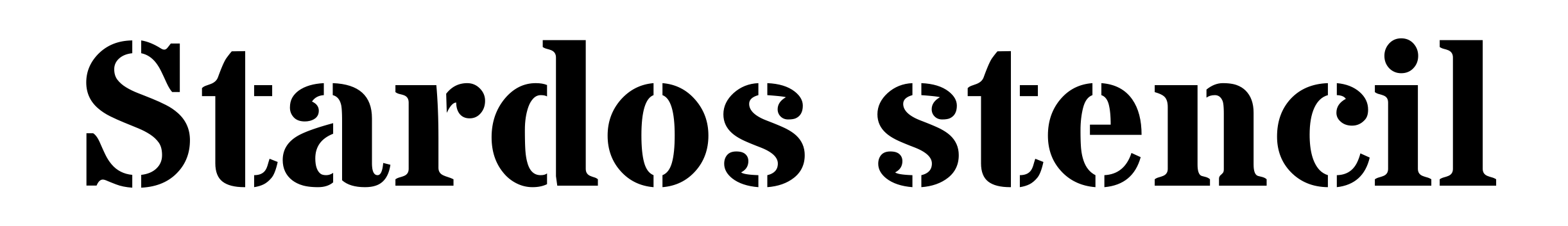 Stardos stencil