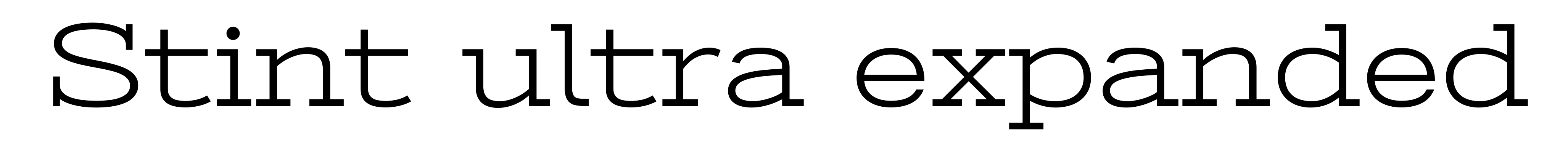 Stint ultra expanded