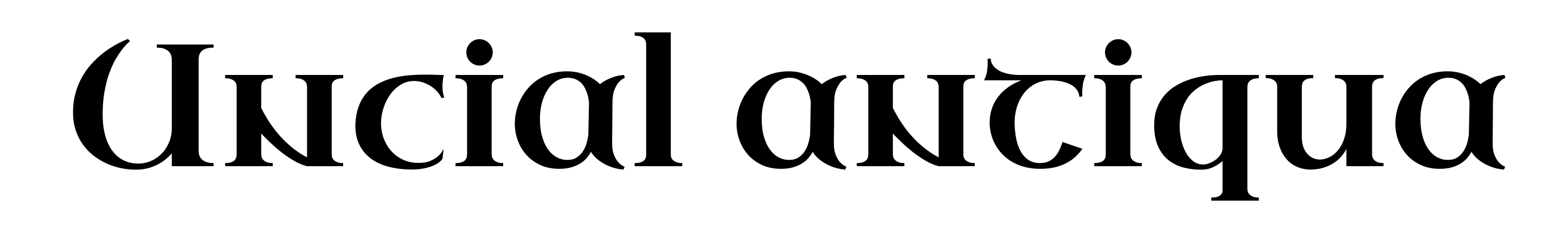 Uncial antiqua