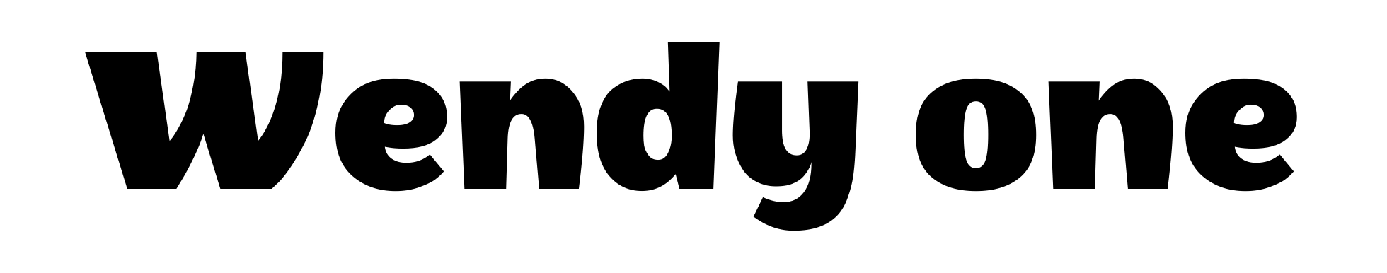 Wendy one