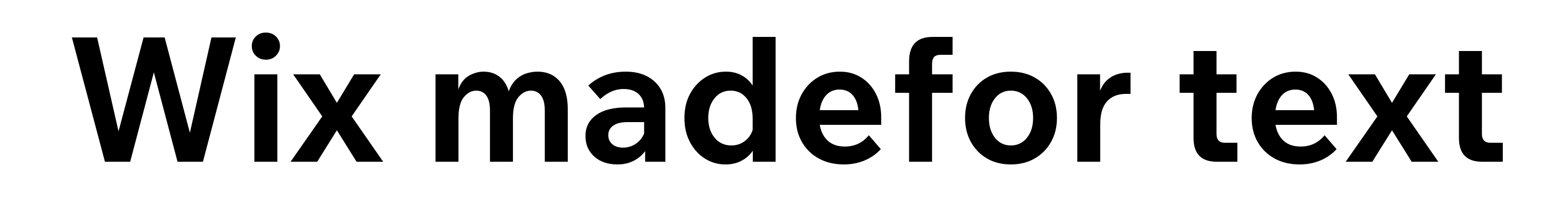 Wix madefor text